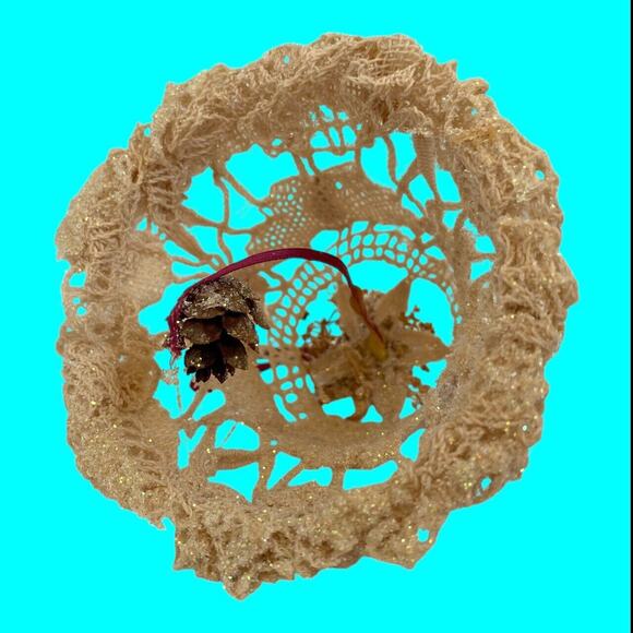 Vintage Handmade Starched Crochet Bell 2.5” Ornament From Kristi’s Gifts Texas - Picture 10 of 14